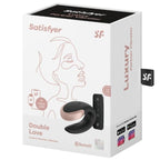 SATISFYER - DOUBLE LOVE LUXURY PARTNER VIBRATOR BLACK - Amore24