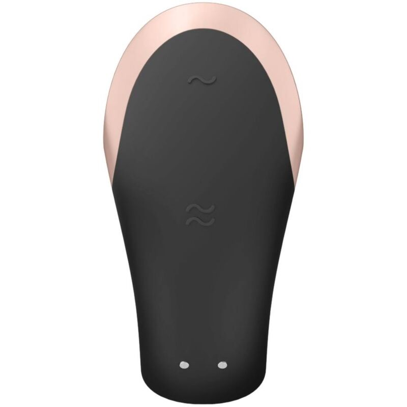 SATISFYER - DOUBLE LOVE LUXURY PARTNER VIBRATOR BLACK - Amore24
