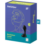 SATISFYER - BACKDOOR LOVER VIBRATING PLUG BLACK - Amore24