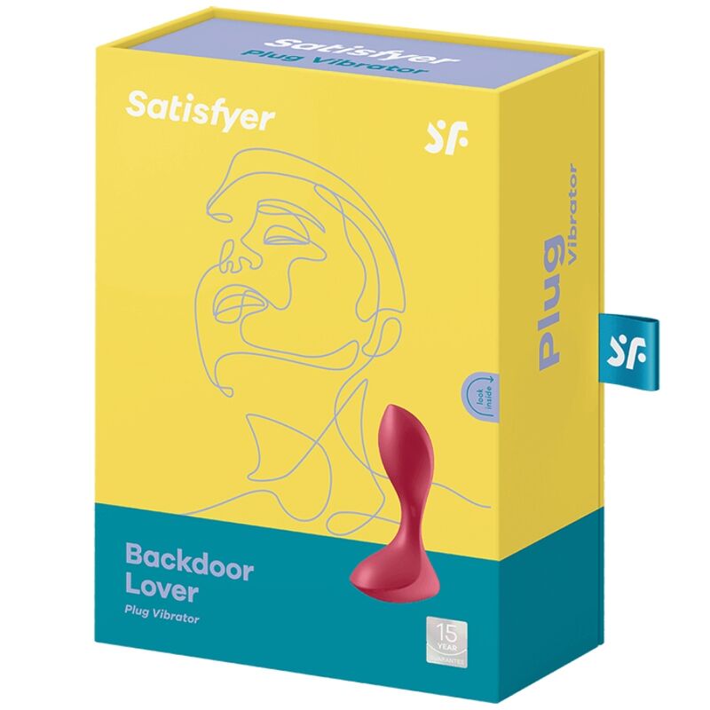 SATISFYER - BACKDOOR LOVER VIBRATING PLUG RED - Amore24