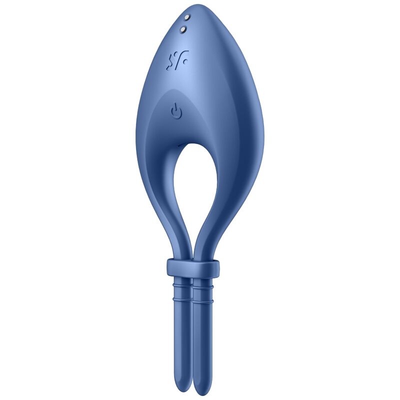SATISFYER - BULLSEYE RING VIBRATOR APP BLUE - Amore24