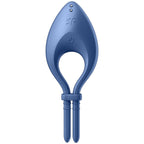 SATISFYER - BULLSEYE RING VIBRATOR APP BLUE - Amore24