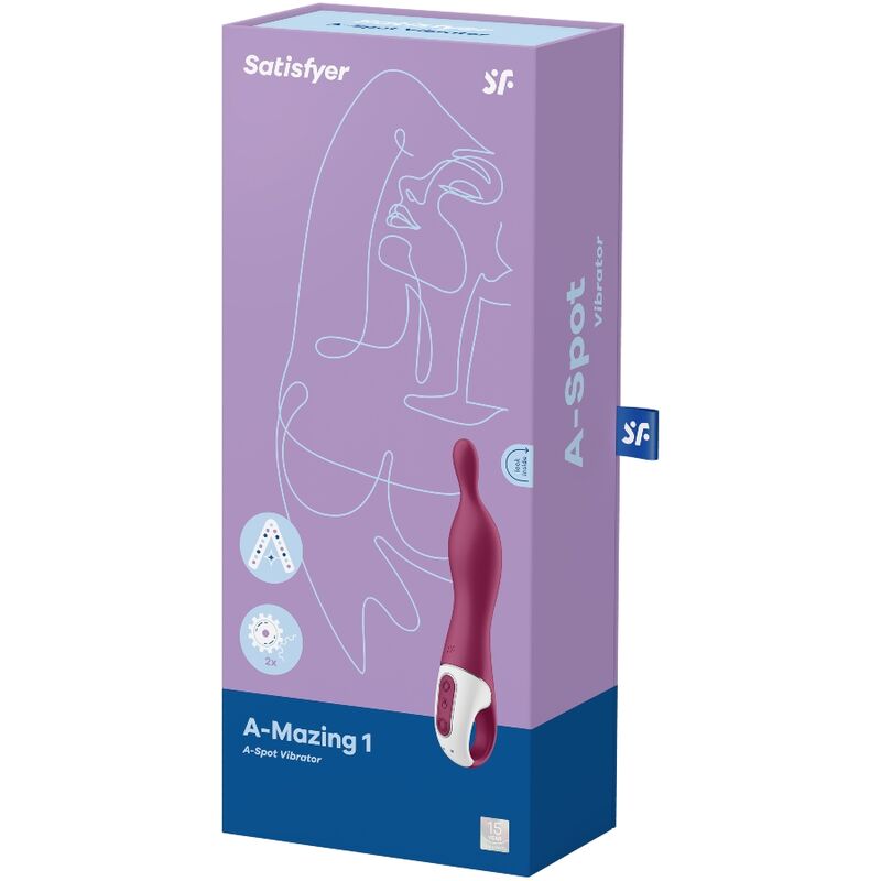 SATISFYER - AMAZING 1 ASPOT VIBRATOR BERRY - Amore24