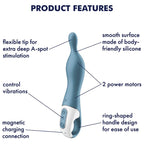 SATISFYER - AMAZING 1 ASPOT VIBRATOR BLUE - Amore24