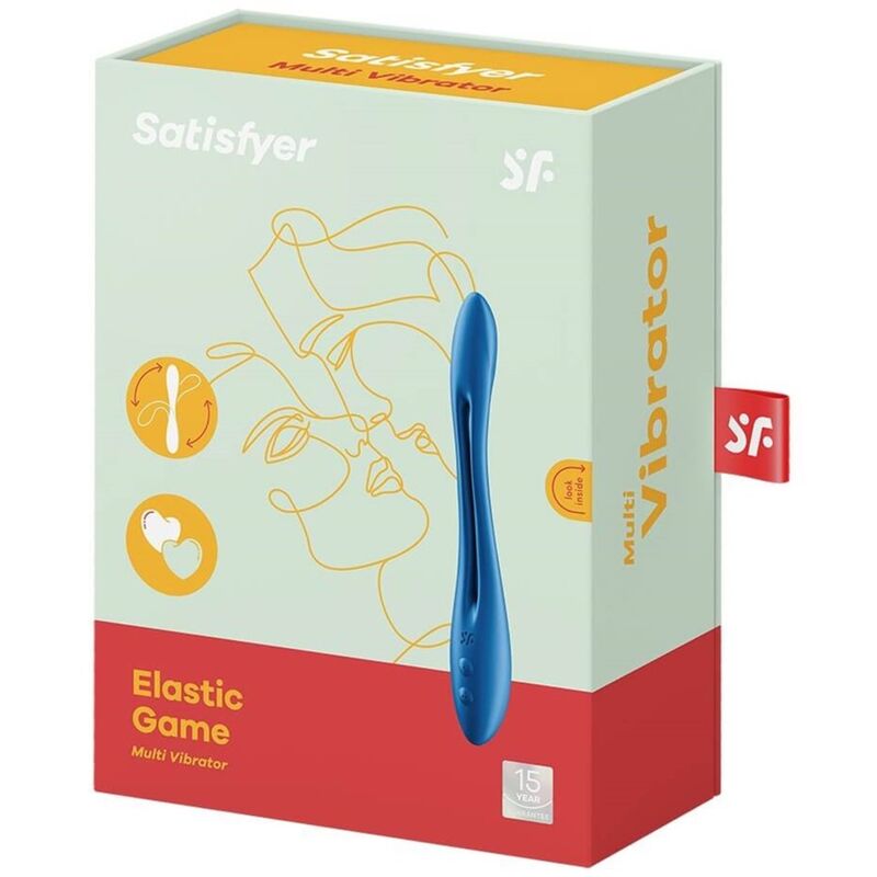 SATISFYER - ELASTIC GAME MULTI VIBRATOR BLUE - Amore24