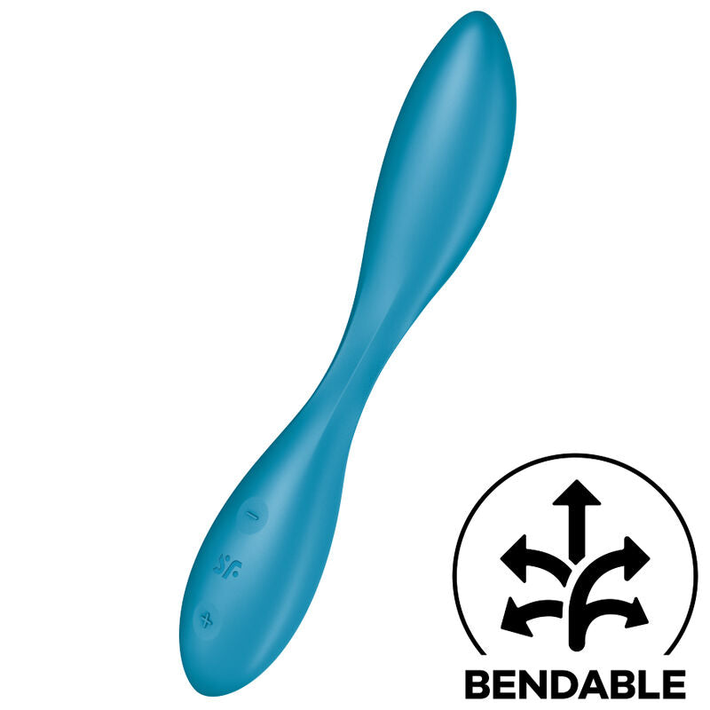 SATISFYER - G-SPOT FLEX 1 MULTI VIBRATOR BLUE - Amore24