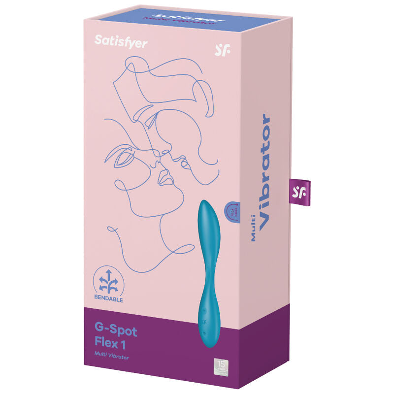 SATISFYER - G-SPOT FLEX 1 MULTI VIBRATOR BLUE - Amore24