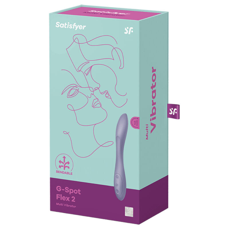 SATISFYER - G-SPOT FLEX 2 MULTI VIBRATOR PURPLE - Amore24
