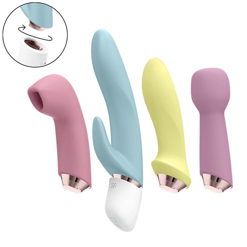 SATISFYER - MARVELOUS FOUR VIBRATOR & AIR PULSE SET - Amore24