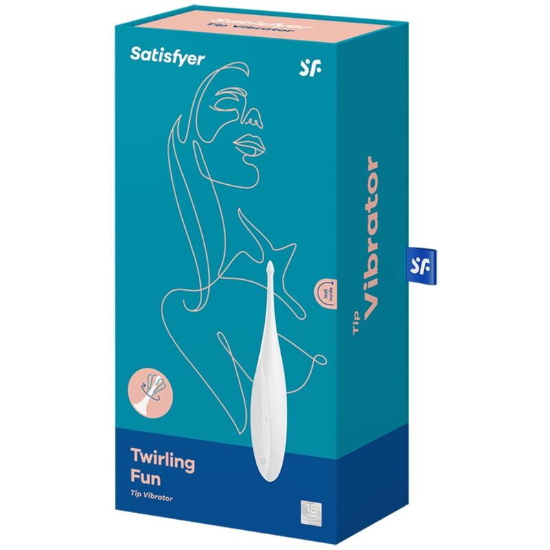 SATISFYER - TWIRLING FUN TIP VIBRATOR WHITE - Amore24