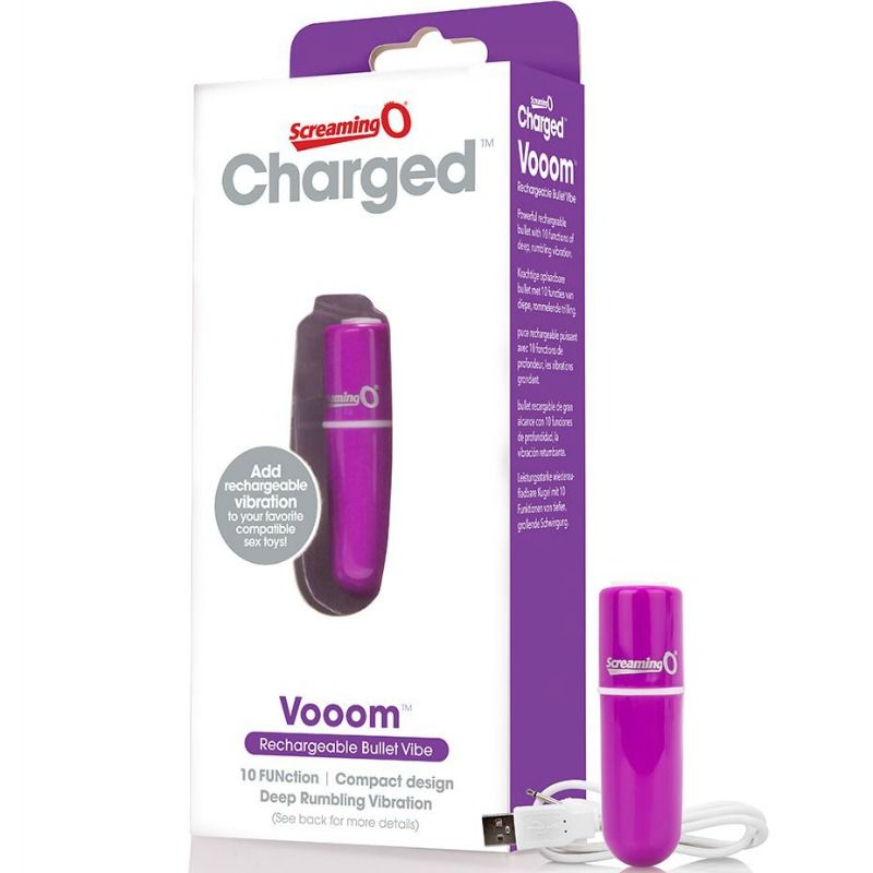 SCREAMING O - RECHARGEABLE VIBRATING BULLET VOOOM LILAC - Amore24