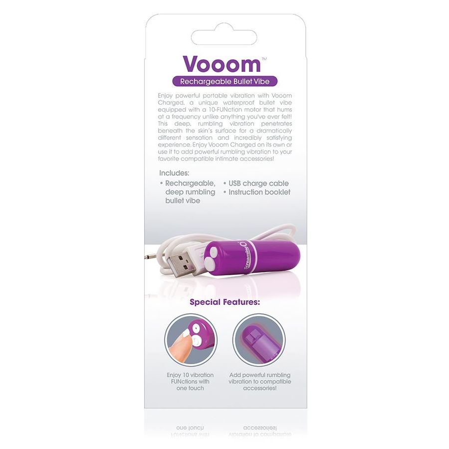 SCREAMING O - RECHARGEABLE VIBRATING BULLET VOOOM LILAC - Amore24