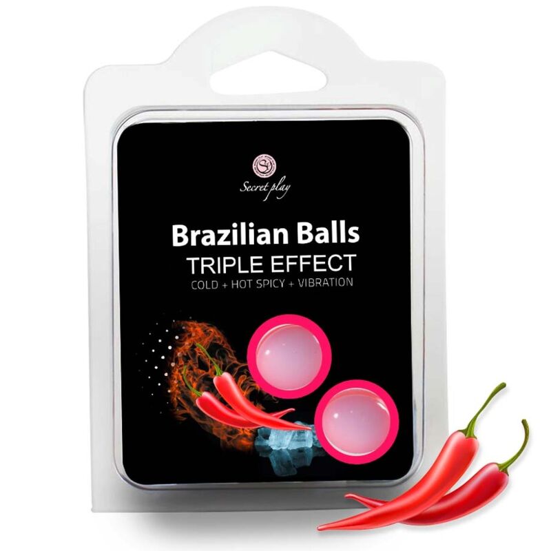 SECRETPLAY - SET 2 BRAZILIAN BALLS TRIPLE EFFECT - Amore24