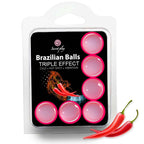 SECRETPLAY - SET 6 BRAZILIAN BALLS TRIPLE EFFECT - Amore24