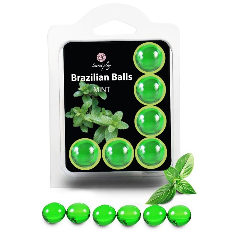SECRETPLAY - SET 6 BRAZILIANS BALLS MINT - Amore24