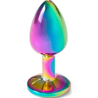 SECRETPLAY - METAL BUTT PLUG RAINBOW SMALL SIZE 7 CM - Amore24