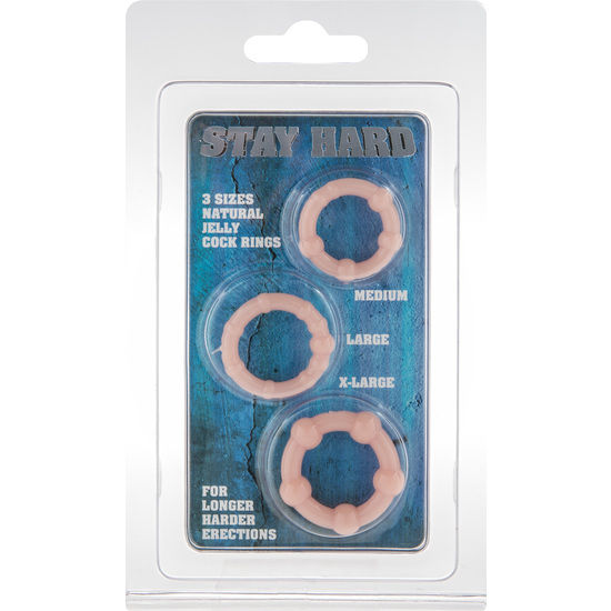 SEVEN CREATIONS - SET OF THREE SKIN PENIS RINGS - Amore24