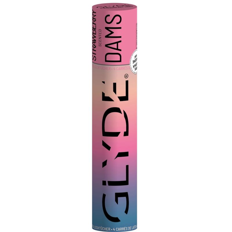 SHEER GLYDE - DAMS LAMINAS LATEX ORAL SEX STRAWBERRY - Amore24