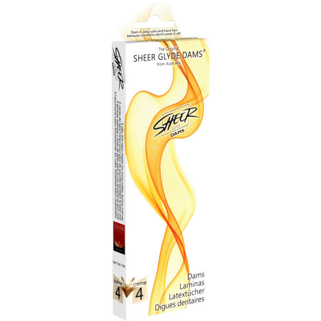 SHEER GLYDE - DAMS LAMINAS LATEX ORAL SEX VANILLA - Amore24