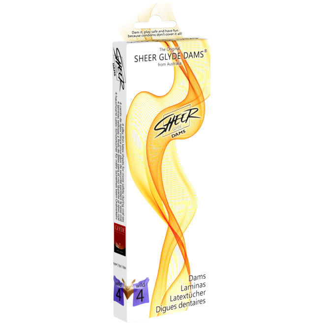 SHEER GLYDE - DAMS LAMINAS LATEX ORAL SEX WILD BLACKBERRIES - Amore24