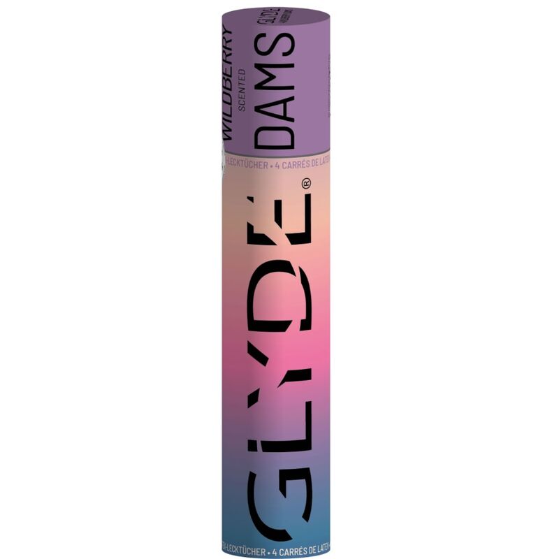 SHEER GLYDE - DAMS LAMINAS LATEX ORAL SEX WILD BLACKBERRIES - Amore24