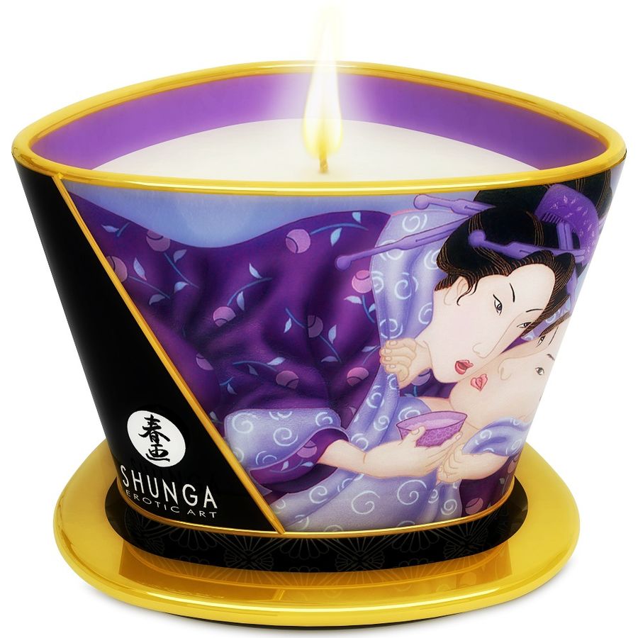 SHUNGA - MINI CARESS BY CANDELIGHT EXOTIC FRUITS MASSAGE CANDLE 170 ML - Amore24