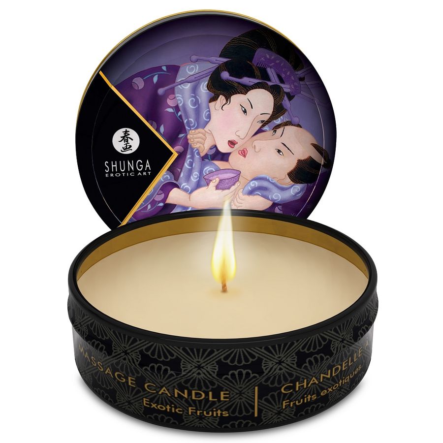 SHUNGA - MINI CARESS BY CANDELIGHT EXOTIC FRUITS MASSAGE CANDLE 30 ML - Amore24