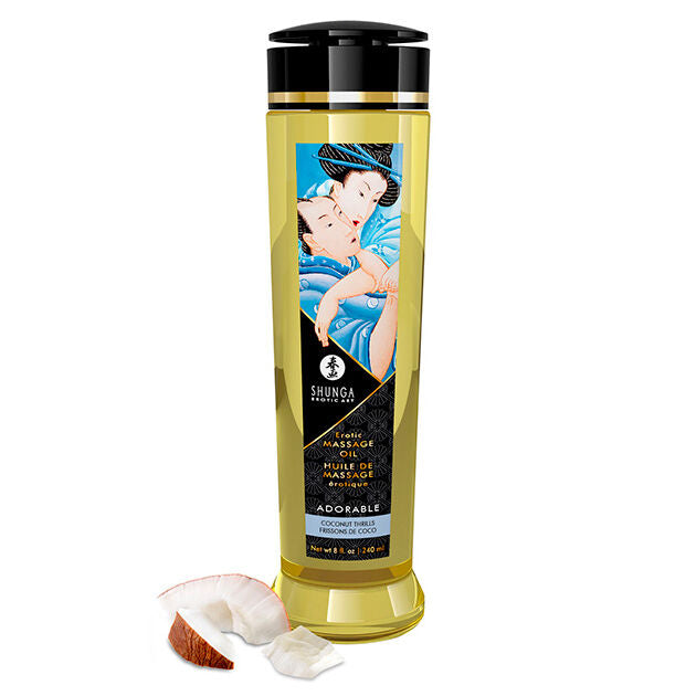 SHUNGA - ADORABLE EROTIC MASSAGE OIL 240 ML - Amore24