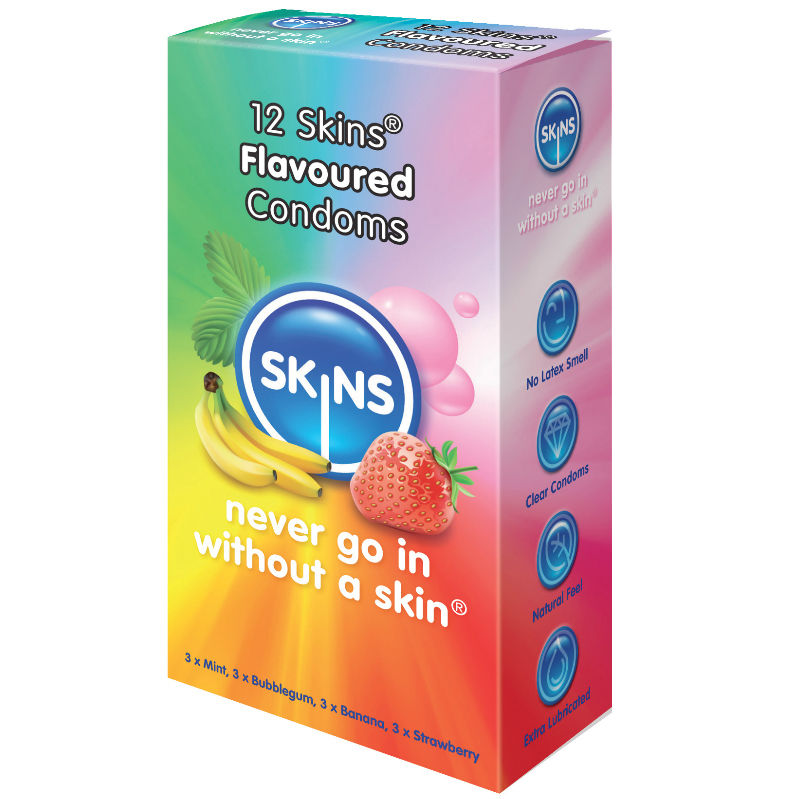 SKINS - CONDOM FLAVOURS 12 PACK - Amore24