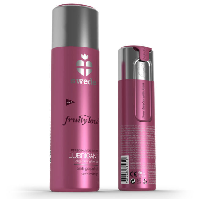 SWEDE - FRUITY LOVE LUBRICANT PINK GRAPEFRUIT WITH MANGO 100 ML - Amore24