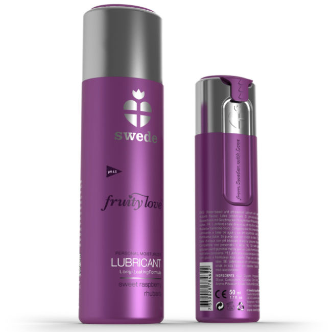 SWEDE - FRUITY LOVE LUBRICANT RASPBERRY RHUBARB 50 ML - Amore24