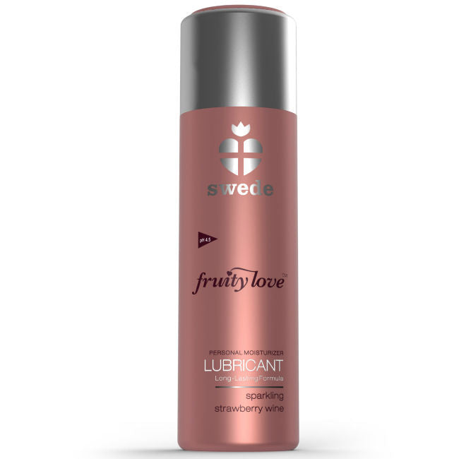 SWEDE - FRUITY LOVE LUBRICANT SPARKLING STRAWBERRY WINE 100 ML - Amore24