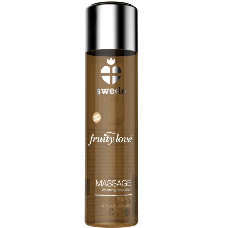 SWEDE - FRUITY LOVE WARMING EFFECT MASSAGE OIL INTENSE DARK CHOCOLATE 120 ML - Amore24