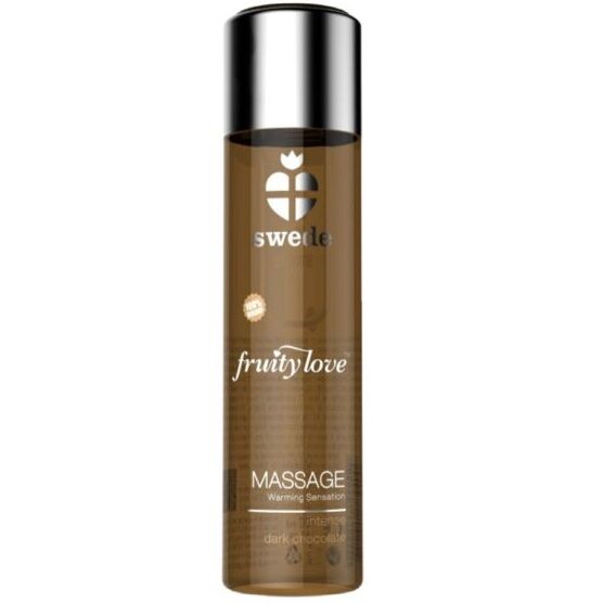 SWEDE - FRUITY LOVE WARMING EFFECT MASSAGE OIL INTENSE DARK CHOCOLATE 60 ML - Amore24