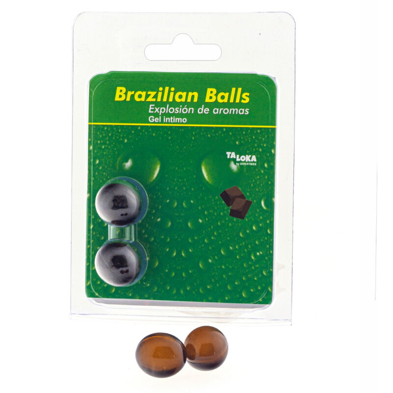 TALOKA - 2 BRAZILIAN BALLS CHOCOLATE INTIMATE GEL - Amore24