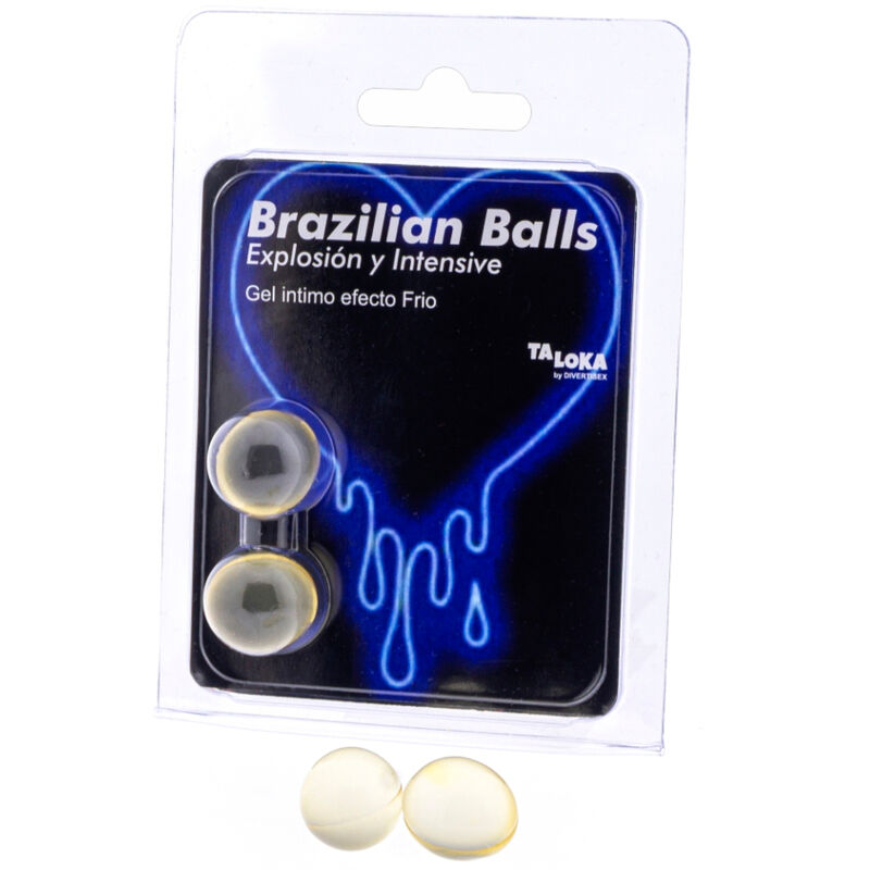 TALOKA - 2 BRAZILIAN BALLS COLD & VIBRATION EFFECT EXCITING GEL - Amore24