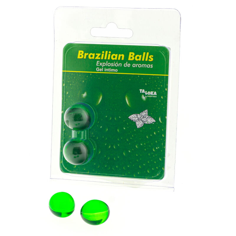 TALOKA - 2 BRAZILIAN BALLS MINT INTIMATE GEL - Amore24