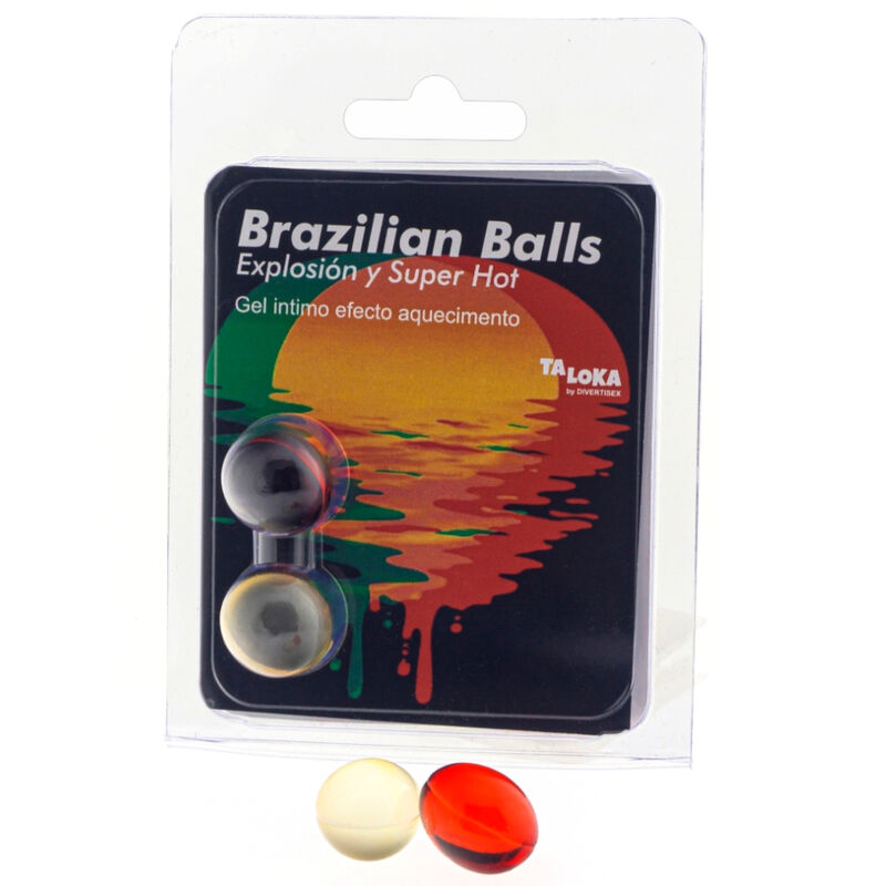 TALOKA - 2 BRAZILIAN BALLS SUPER HOT EFFECT EXCITING GEL - Amore24