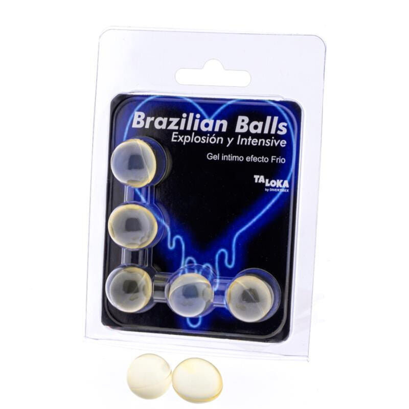 TALOKA - 5 BRAZILIAN BALLS COLD & VIBRATION EFFECT EXCITING GEL - Amore24