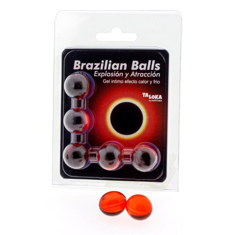 TALOKA - 5 BRAZILIAN BALLS HOT & COLD EFFECT EXCITING GEL - Amore24