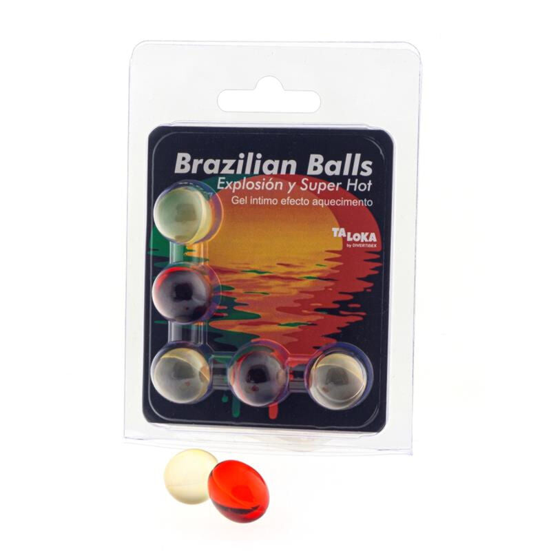 TALOKA - 5 BRAZILIAN BALLS SUPER HOT EFFECT EXCITING GEL - Amore24
