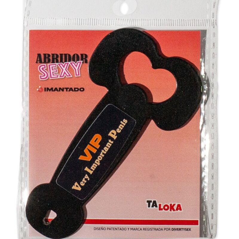 TALOKA - MAGNETIC METAL OPENER VERY IMPORTANT PENIS BLACK - Amore24