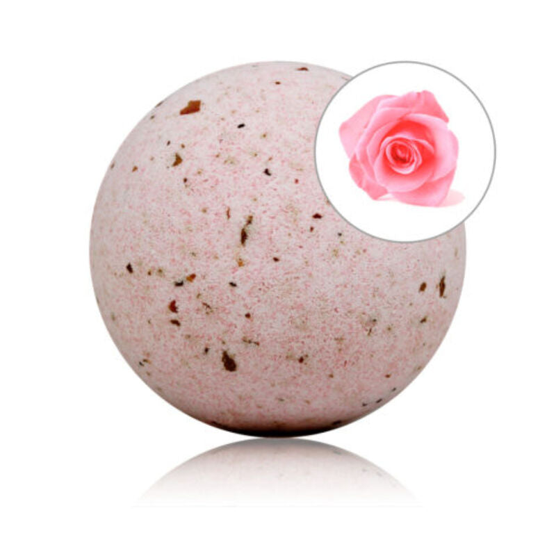 TALOKA - ROSES SCENTED BATH BOMB WITH ROSE PETALS - Amore24