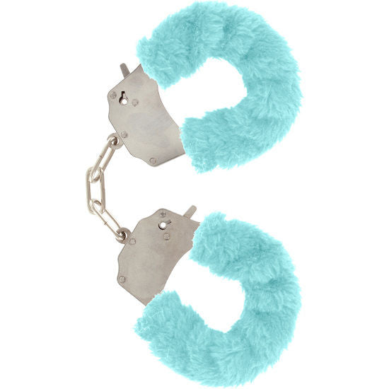 TOYJOY - FURRY FUN CUFFS BONDAGE BLUE - Amore24