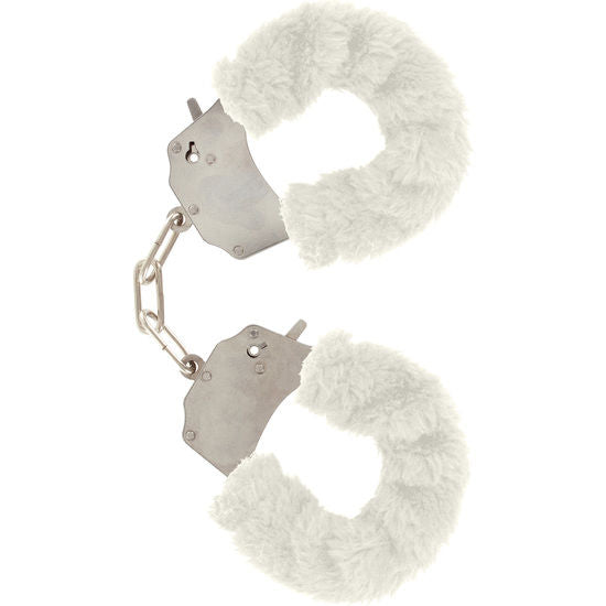 TOYJOY - FURRY FUN CUFFS BONDAGE WHITE - Amore24