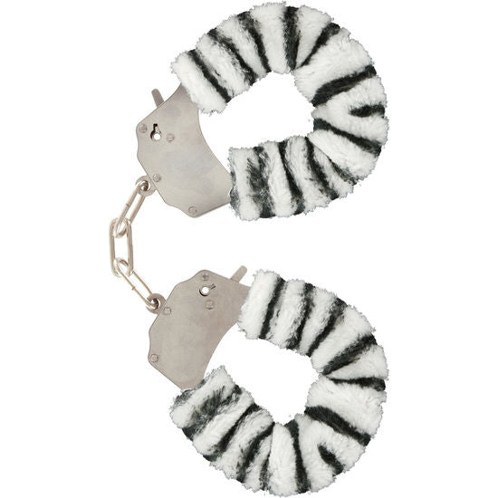 TOYJOY - FURRY FUN CUFFS BONDAGE ZEBRA - Amore24