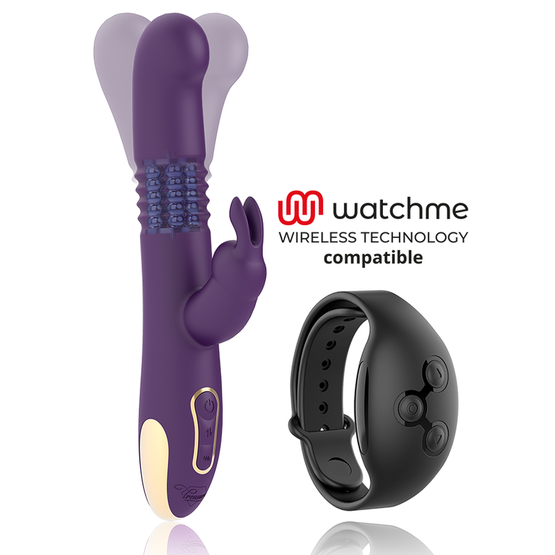 TREASURE - BASTIAN RABBIT UP & DOWN, ROTATOR & VIBRATOR COMPATIBLE WITH WATCHME WIRELESS TECHNOLOGY - Amore24