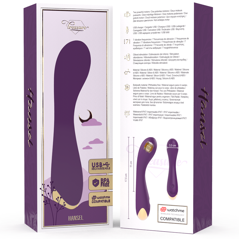 TREASURE - HANSEL G-SPOT VIBRATOR WATCHME WIRELESS TECHNOLOGY COMPATIBLE - Amore24