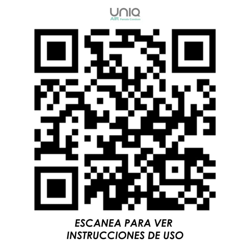 UNIQ - AIR LATEX FREE FEMALE CONDOM 3 UNITS - Amore24