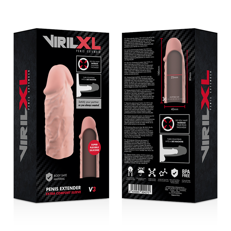 VIRILXL - LIQUID SILICONE V3 NATURAL PENIS EXTENSION - Amore24